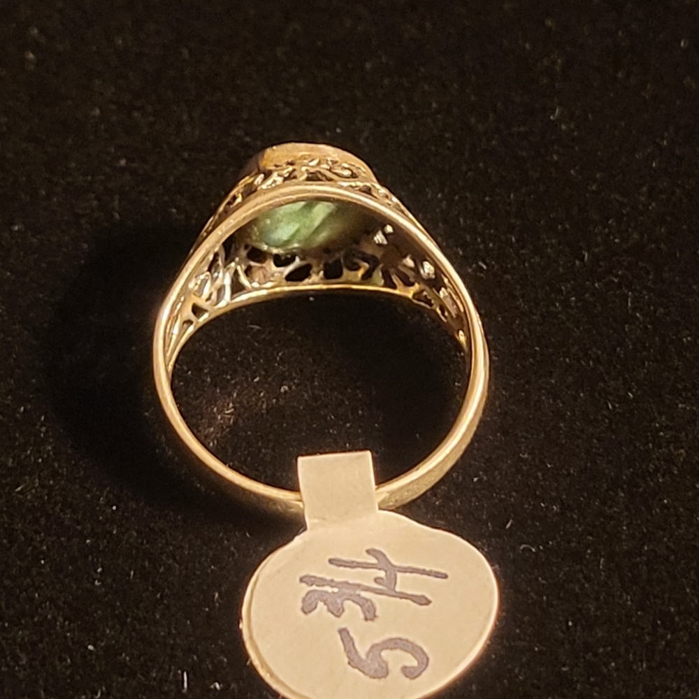 925 Sterling Silver and Faux Turquoise Ring - Picture 4 of 4